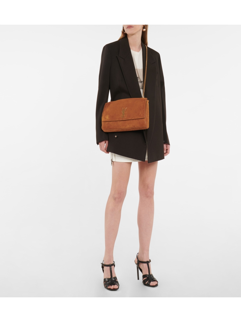 Двусторонняя сумка через плечо Saint Laurent